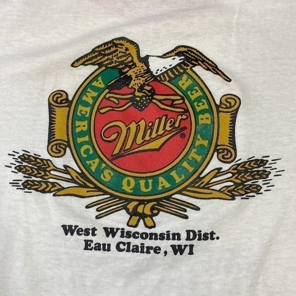 Vintage Screen Stars Miller Beer WI State Powerlifting Championships 1986 Large - Picture 4 of 6